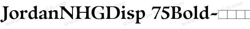 JordanNHGDisp 75Bold字体转换